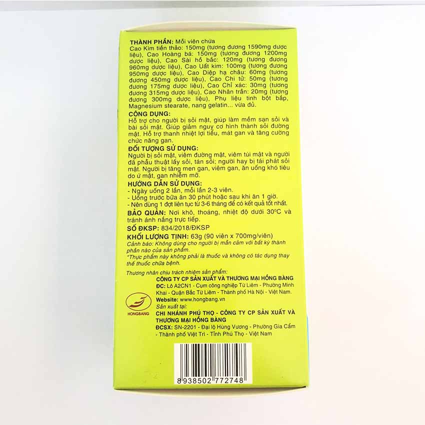 Kim Đởm Khang Hộp 90 Viên ngăn sỏi mật tái phát - Coastlinecare Pharmacy