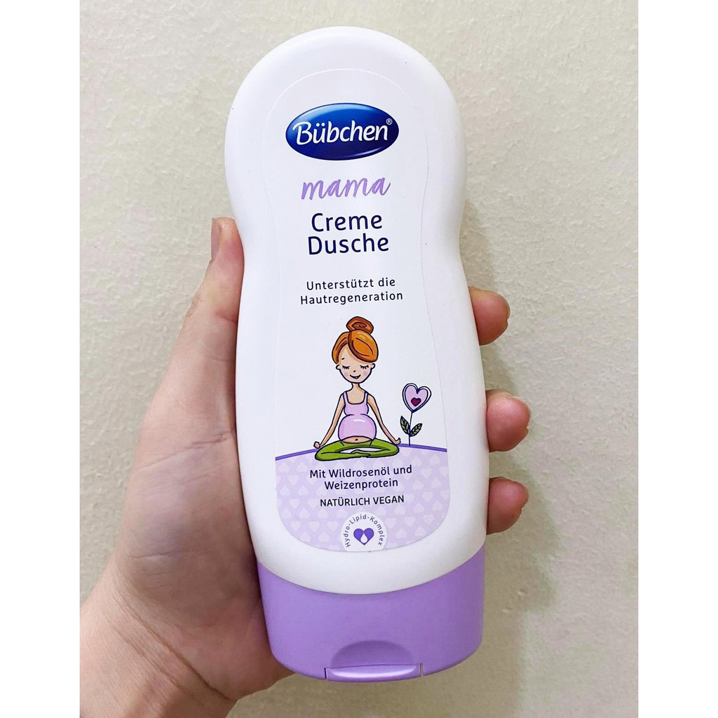 Sữa tắm cho mẹ bầu Bubchen Mama Creme Dusche - Hàng nội địa Đức