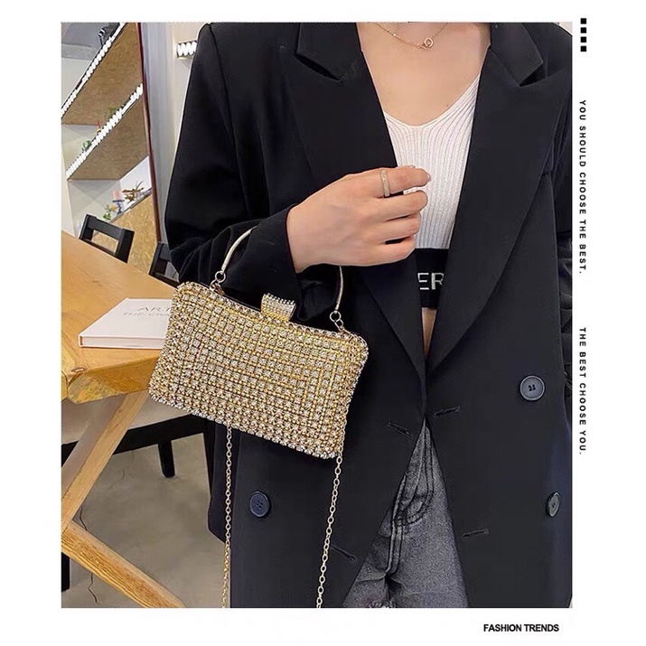 Bóp Đầm Đeo Vai Kết Hạt Thủ Công Hàng Cao Cấp Có Quai{ Nhận giao hoả tốc trong ngày khu vực tphcm}