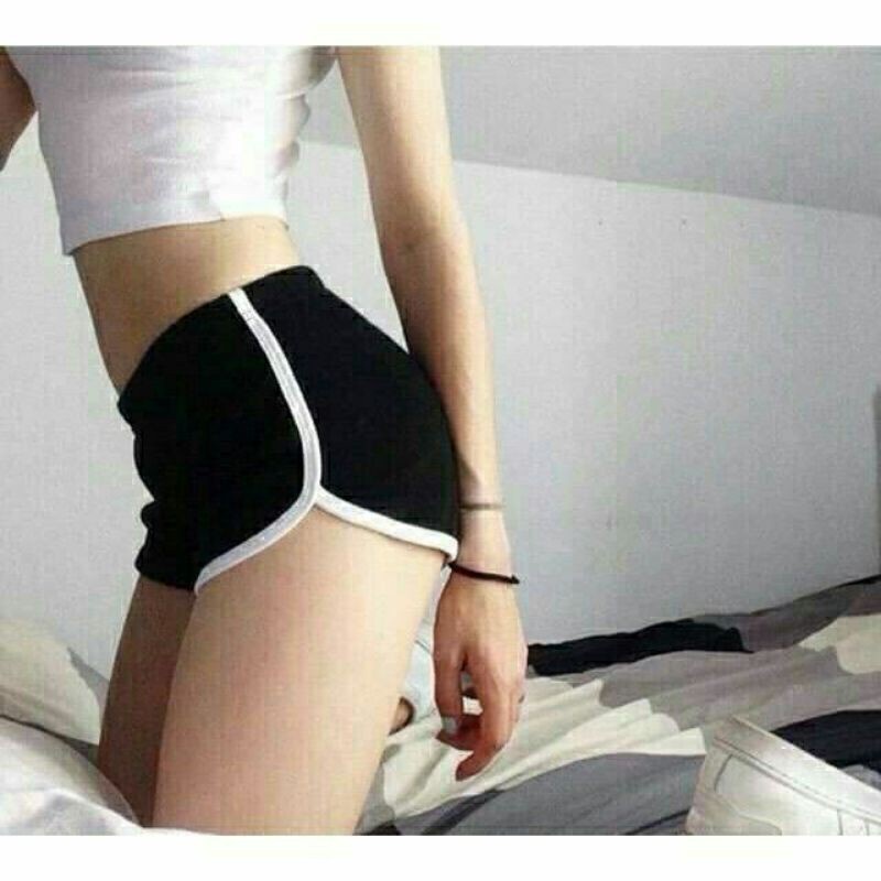 Quần short nữ thể thao chất thun iền basic mặc nhà đi chơi tập gym thoải mái FM Style 220312001