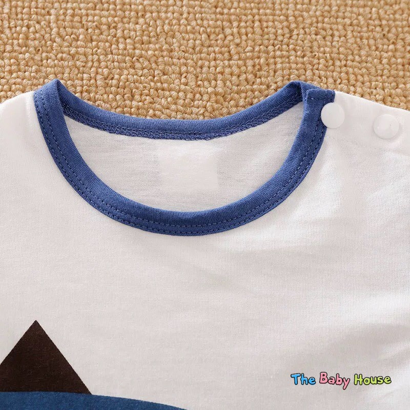 Bộ Áo Liền Thân Cho Bé  𝐅𝐑𝐄𝐄𝐒𝐇𝐈𝐏 Bodysuit Tay Ngắn Họa Tiết Hoạt Hình Dễ Thương Cho Bé