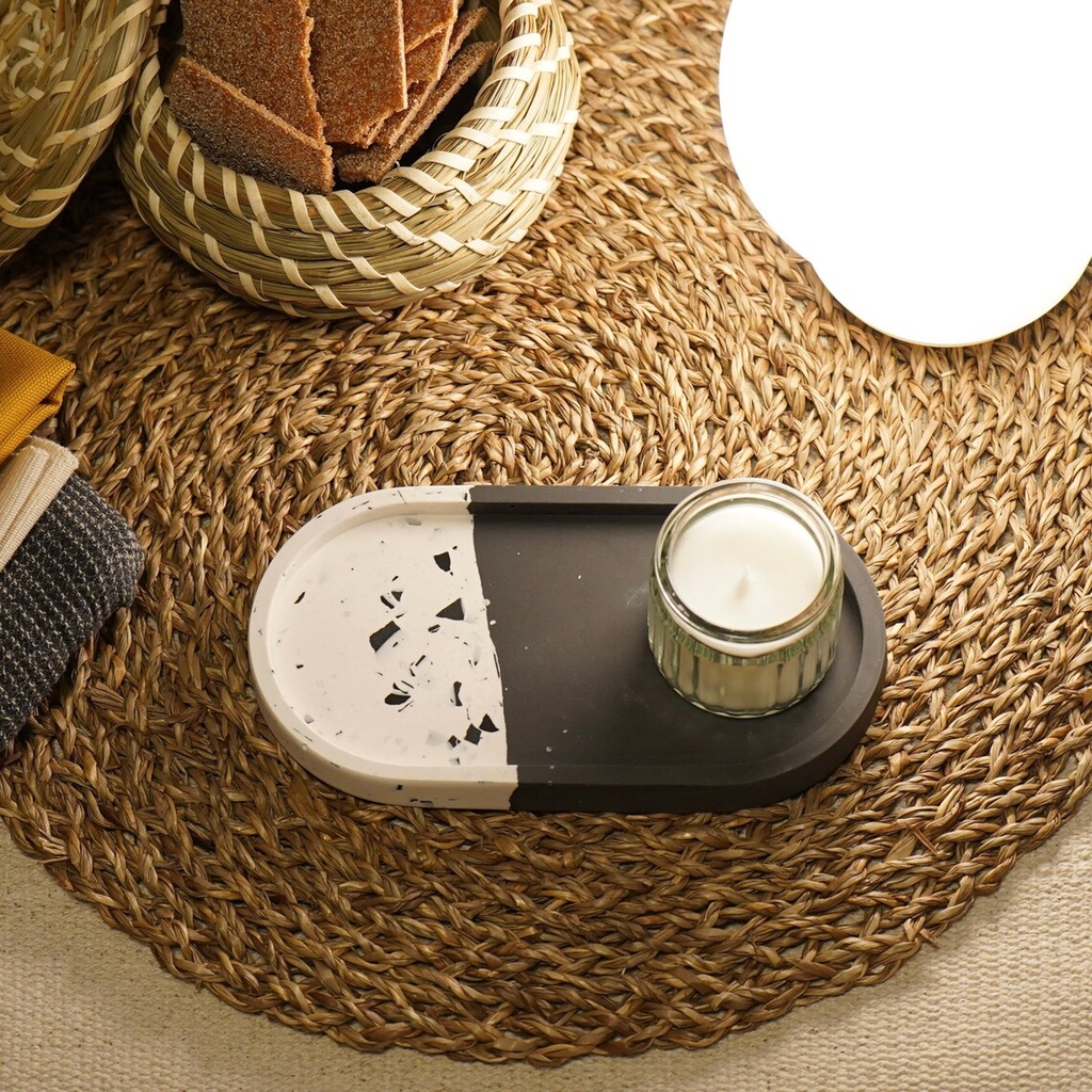 Khay Đựng Deco Chụp Ảnh Sản Phẩm Nến Thơm - Khay Lót Ly Trang Trí Văn Phòng