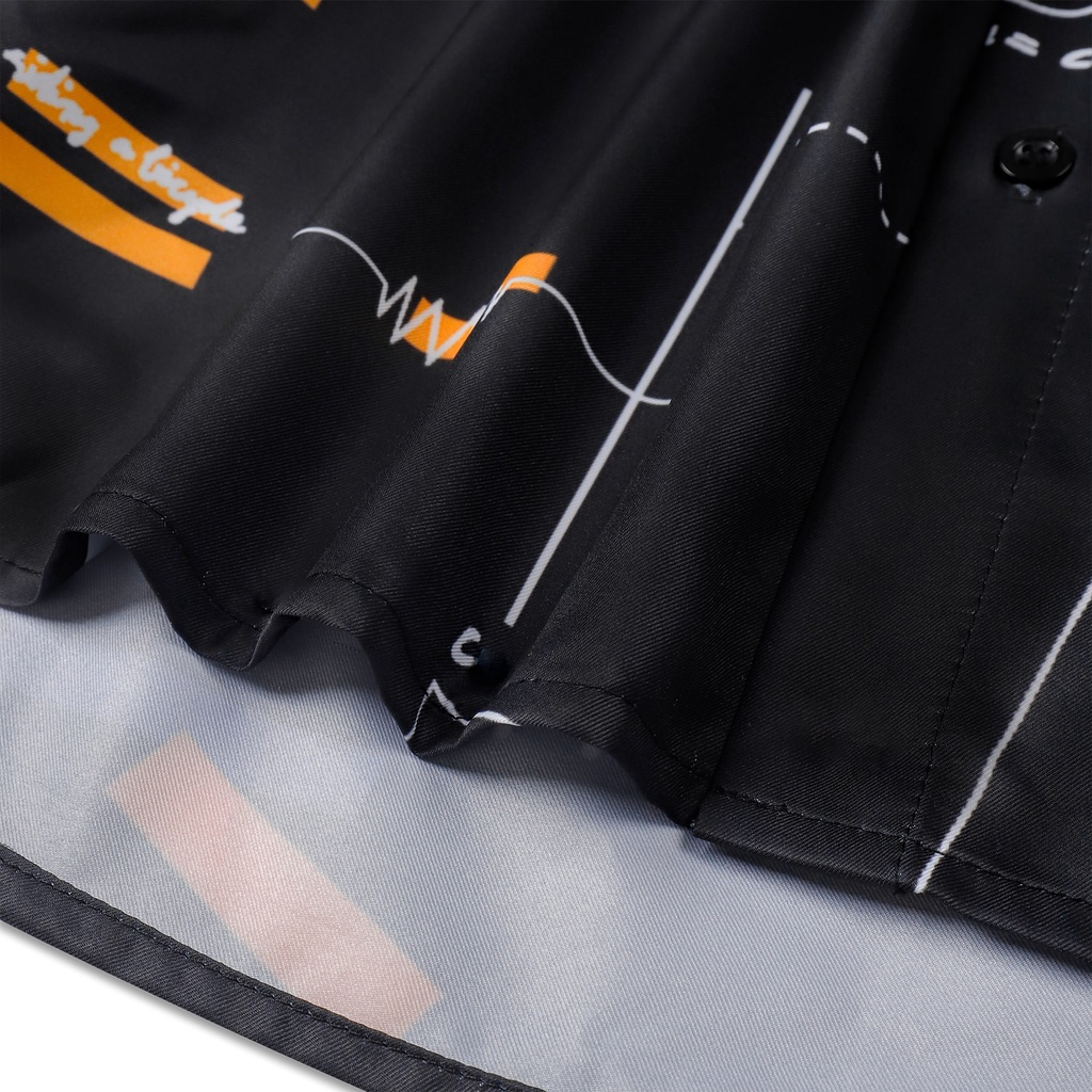 Áo sơ mi nam ngắn tay họa tiết hình học, vải mềm mát , không nhăn, form regular GEOMETRY AMANLAB