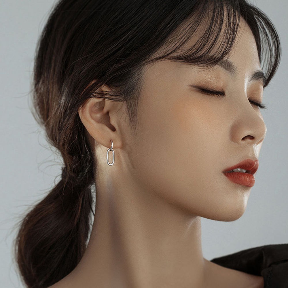 1 Khuyên Tai Tròn Đơn Giản Thời Trang Cho Nữ