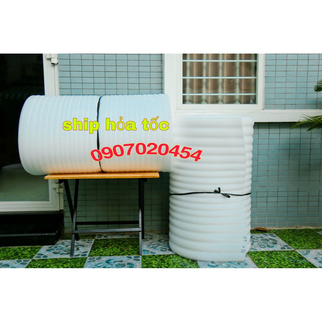 Màng Mút Xốp Foam Dày 5ly Rộng 105cm Dài 50m Bọc Gói Hàng chống xốc