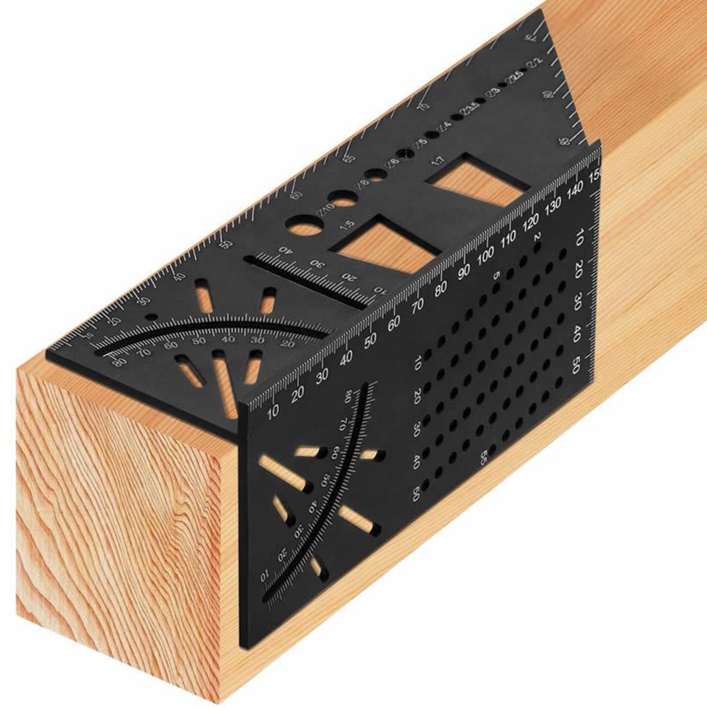 Thước Đo Góc 3D 45 + 90 Độ Hình Chữ T Chuyên Dụng Cho Làm Mộc
