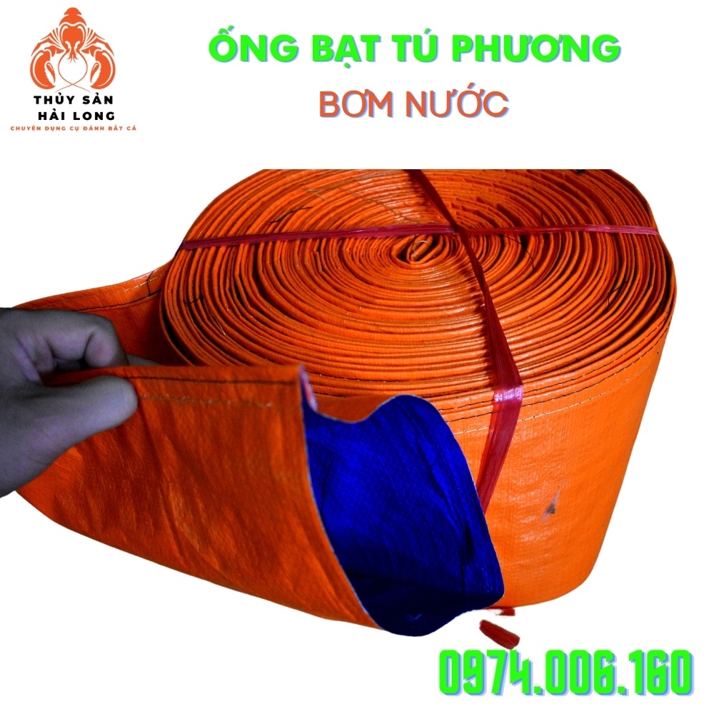 ỐNG BẠT BƠM NƯỚC Phi 76, phi 90 - Bạt tú phương may 2 lần chỉ dù