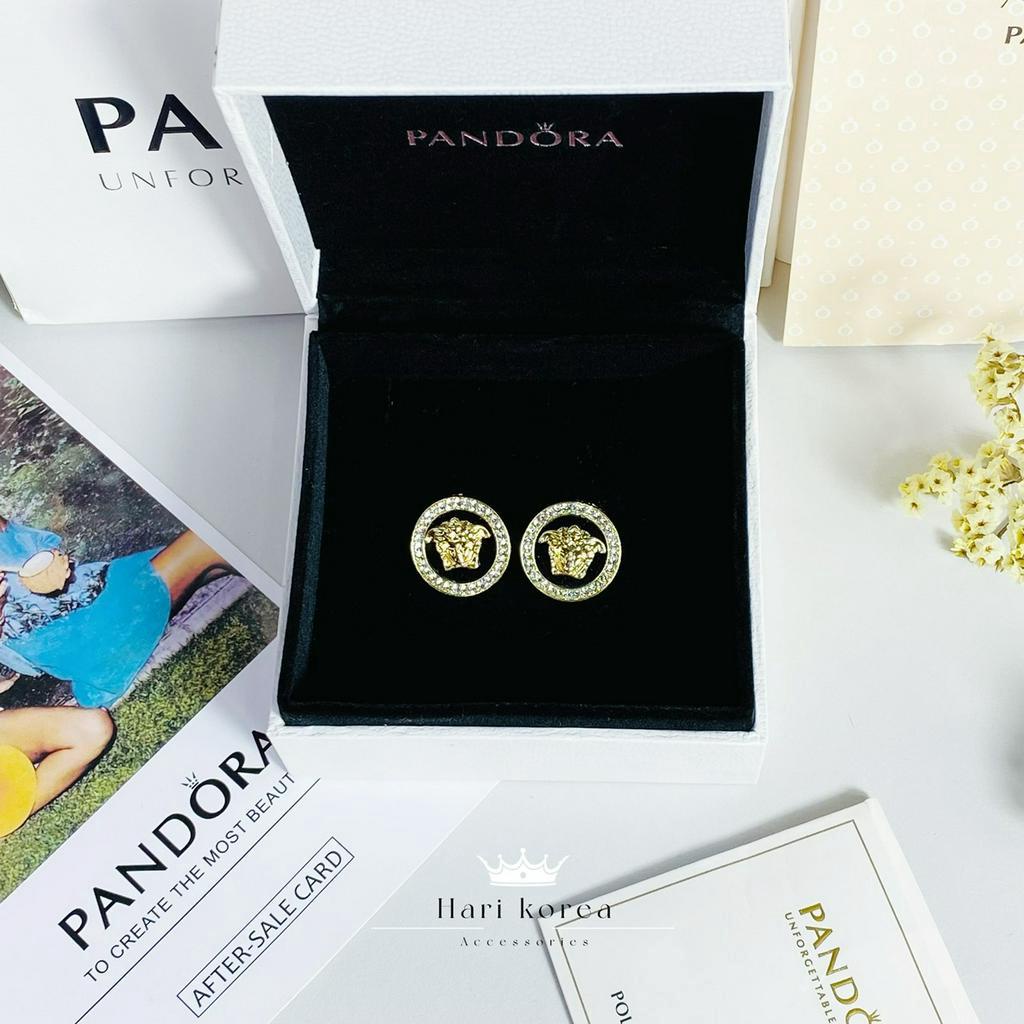 Bông bai Versace, khuyên tai hãng đính đá phong các sang trọng, quý phái - Sản phẩm chính hãng tại Shopee