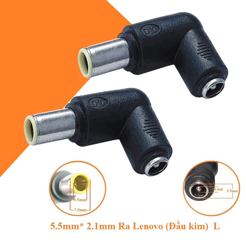ĐẦU ĐỔI LAPTOP 5.5MM* 2.5MM RA LENOVO (ĐẦU KIM) L