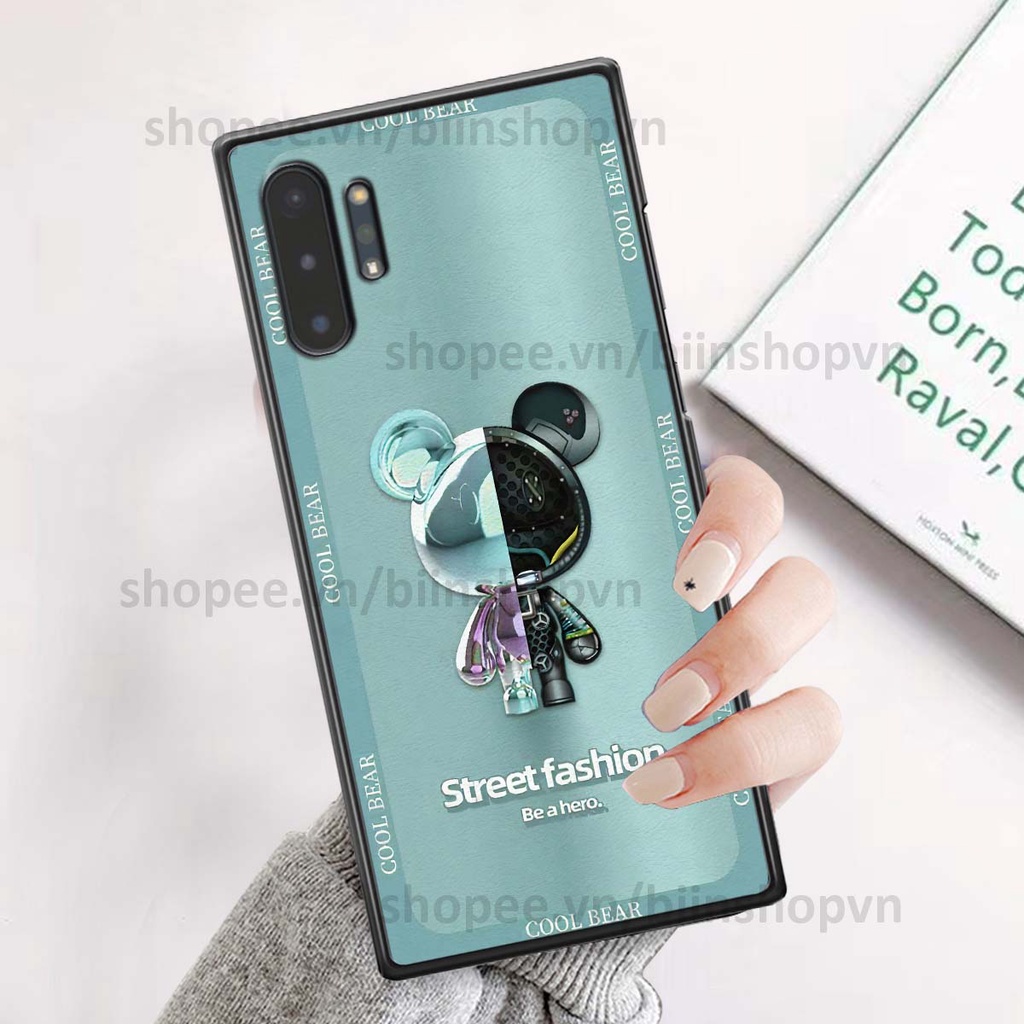 Ốp Samsung Note 10 / Note 10 Plus / Note 10+ hình gấu bear brick đẹp độc lạ, thời trang, cá tính