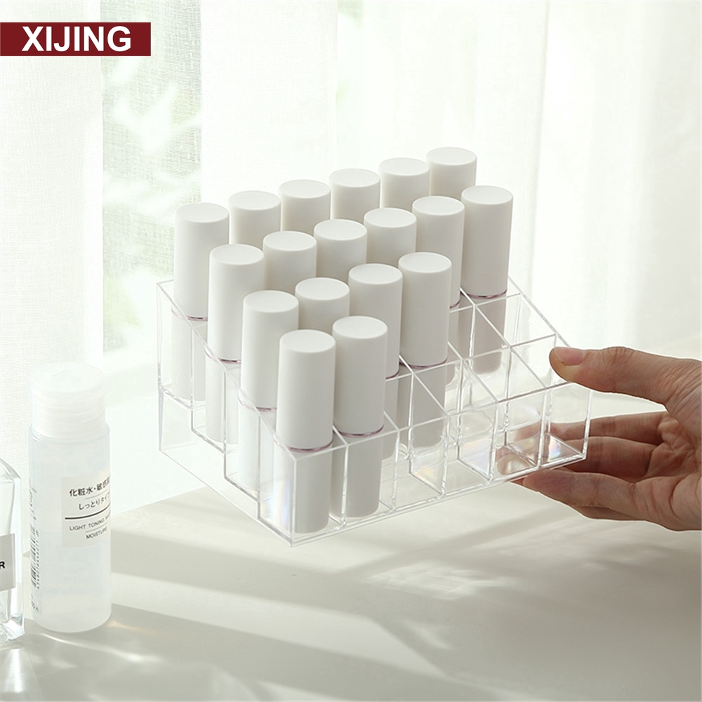 Khay đựng son môi 24 ngăn trong suốt tiện lợi