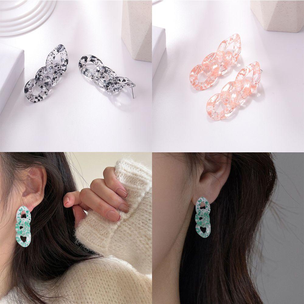 BORAG Hoa Tai Dáng Dài Thiết Kế Đơn Giản Cho Nữ