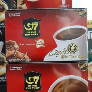 Cà phê G7 hòa tan đen - Hộp 15 gói 2gr