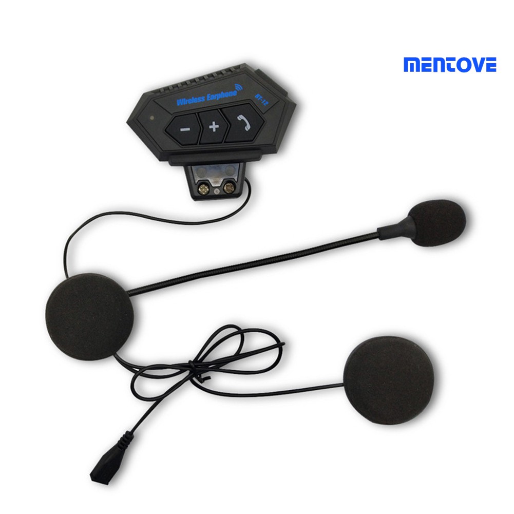 Tai Nghe Bộ Đàm Kết Nối Bluetooth 4.2 Mang Đi Xe Mô Tô Mentove Bt-12