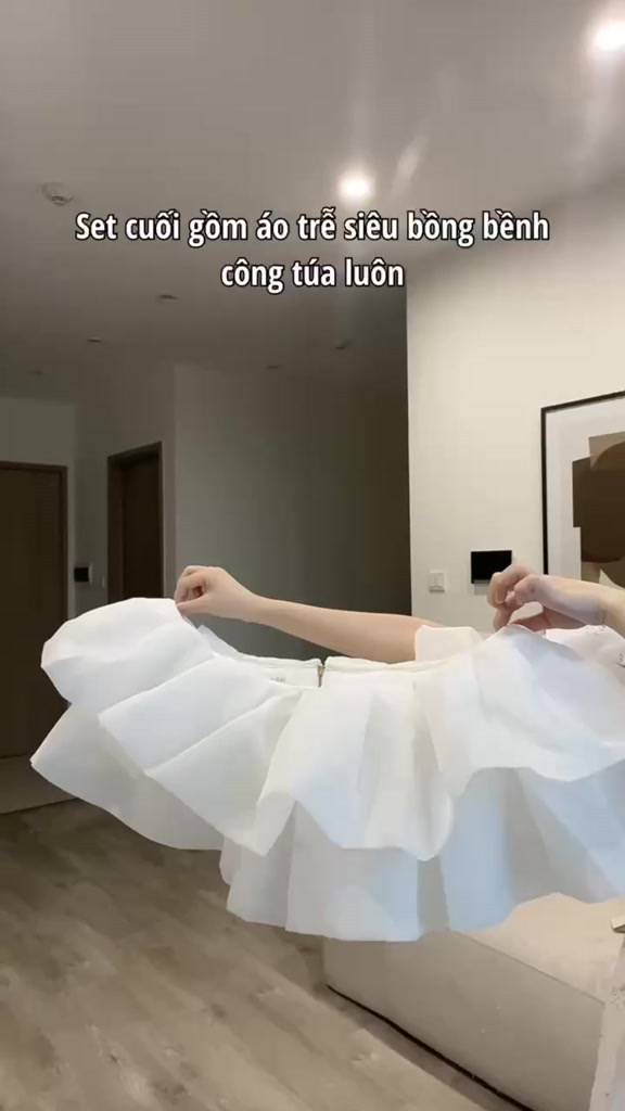 ELY TOP & ELY SKIRT - Áo bồng trễ vai và chân váy quần | BigBuy360 - bigbuy360.vn