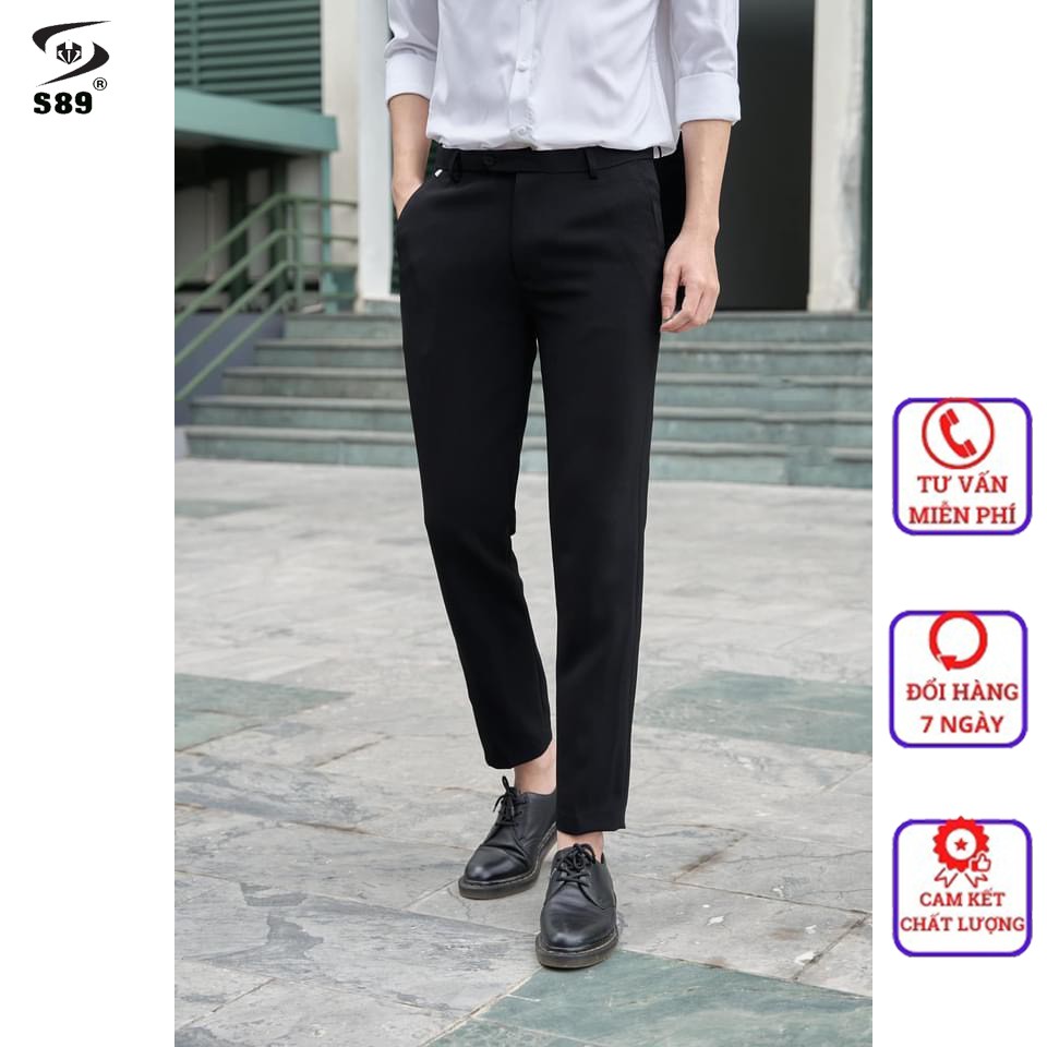 Quần tây nam gồm nhiều màu chất vải Tuyết Mưa co giãn