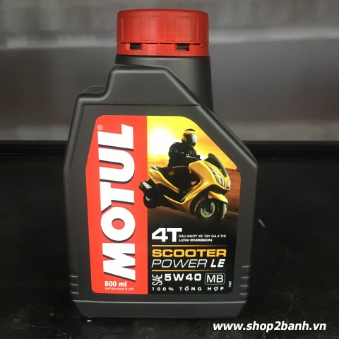 Nhớt xe ga motul scooter 5w40 800ml