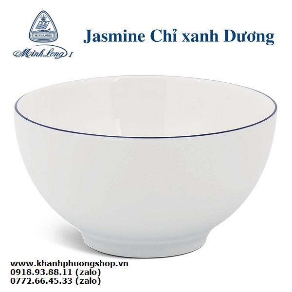 Tô sứ Minh Long viền chỉ xanh dương - tô sứ Minh Long viền chỉ xanh