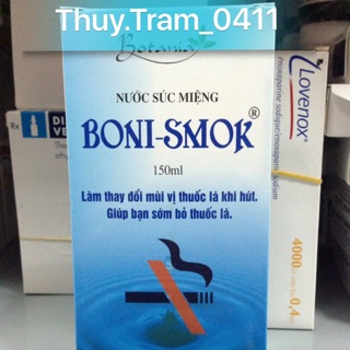 Nước súc miệng cai thuốc lá Boni-Smok