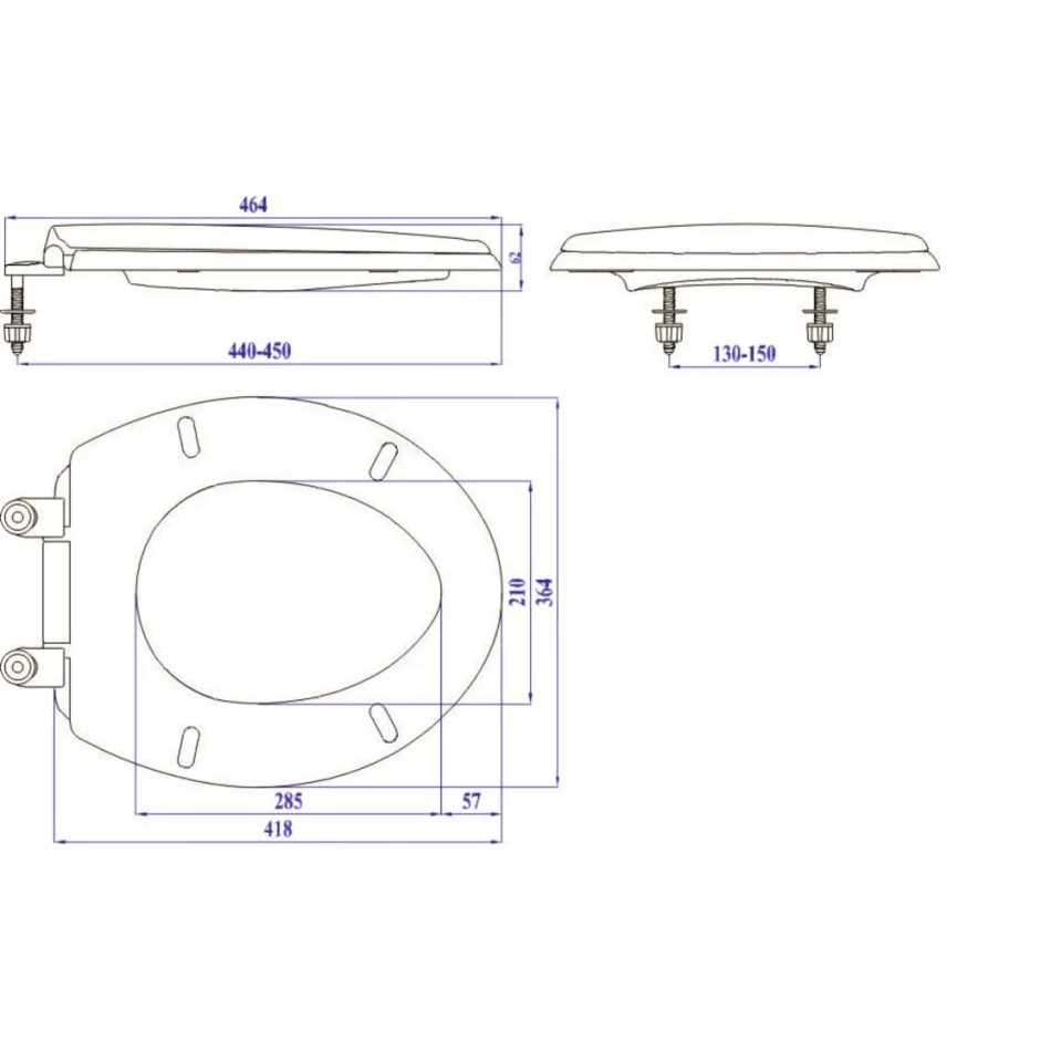 nắp bồn cầu thông dụng ( màu trắng, xanh dương, xanh ngọc)