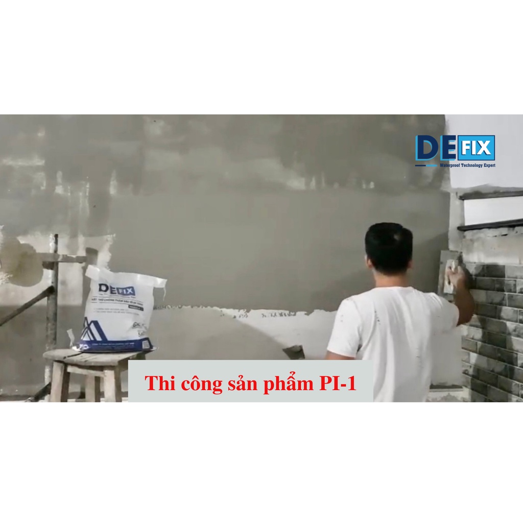 Chất phủ chống thấm tường đứng, chống thấm ngược DEFIX PROSEAL PI-1 loại 25kg