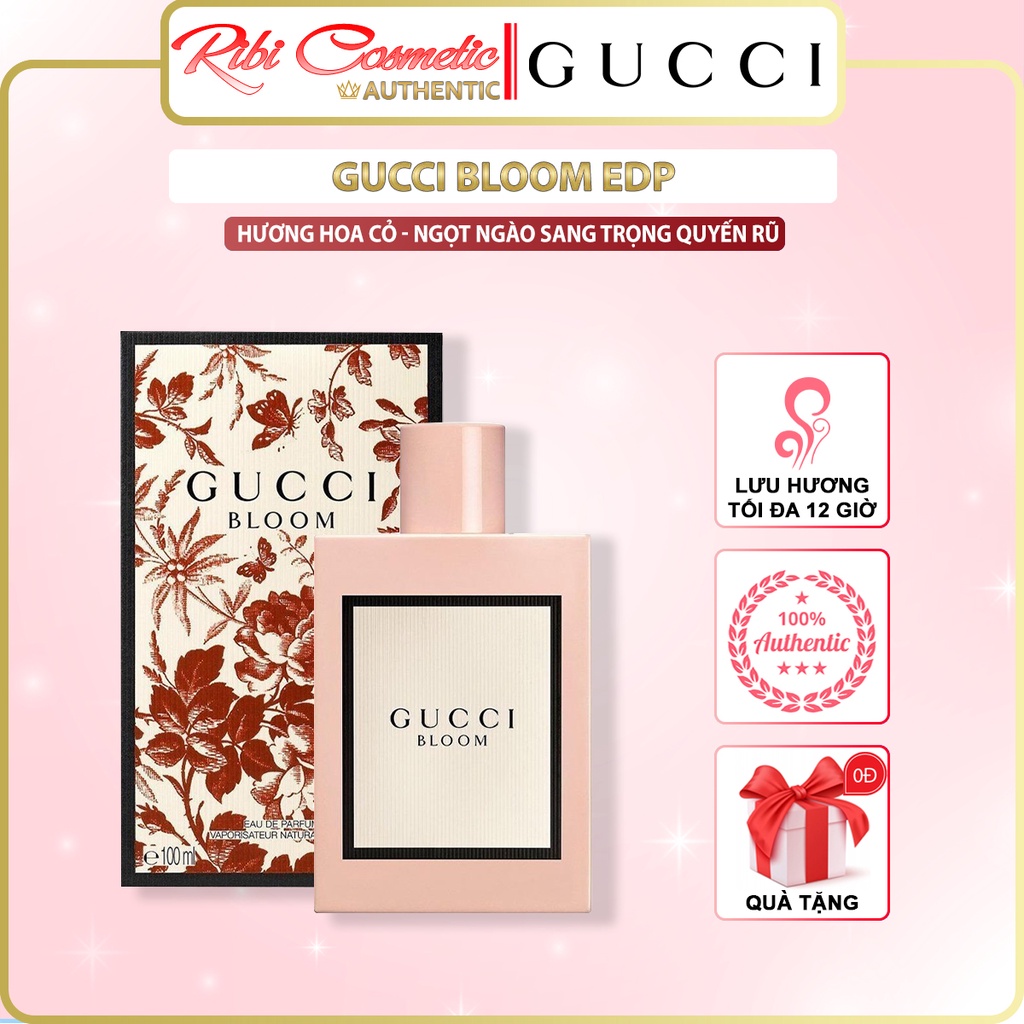 Nước hoa nữ thơm lâu chính hãng Gucci Bloom Eau de Parfum -Một giấc mộng của mùa xuân