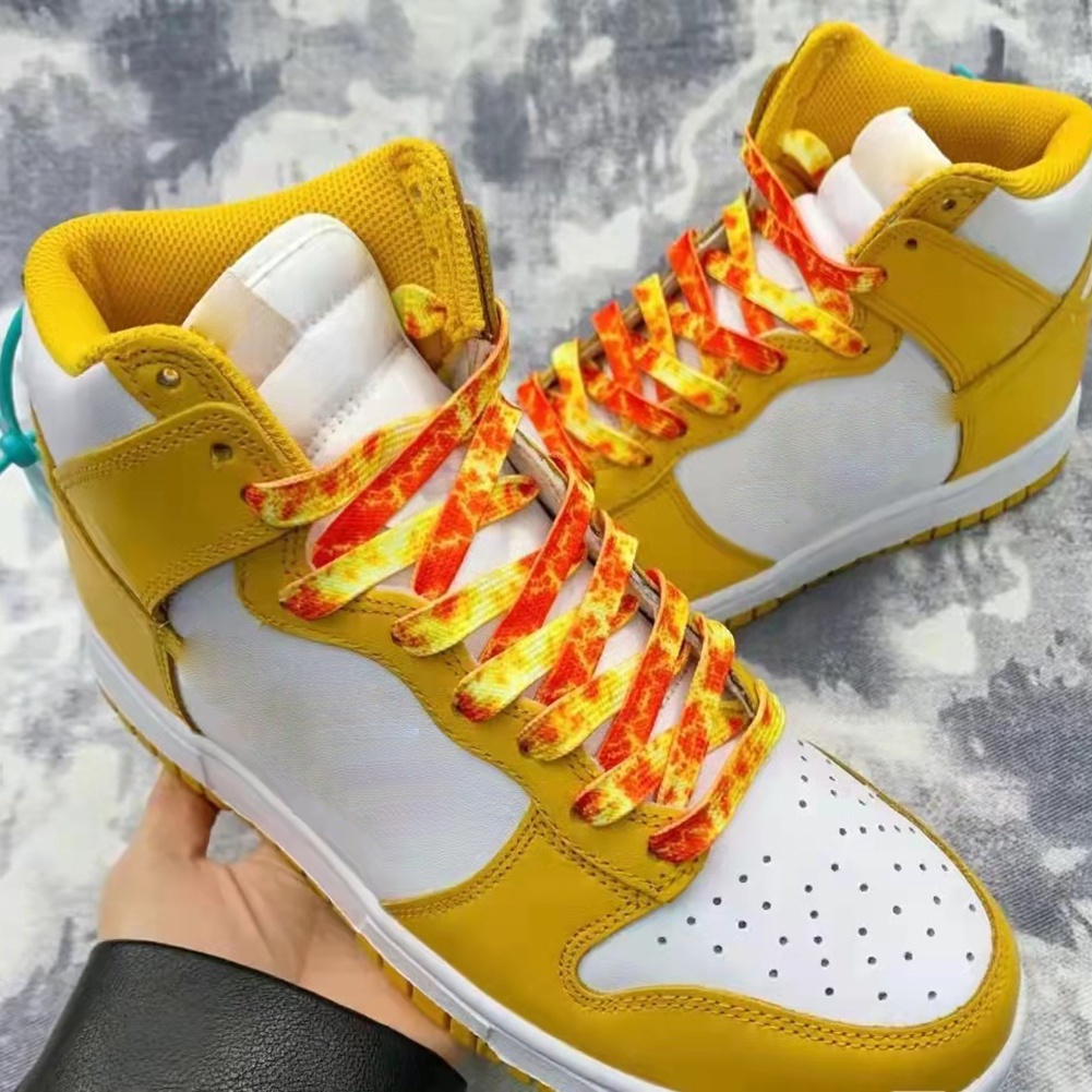 Dây Giày Co Giãn Màu Gradient Cầu Vồng Xu Hướng