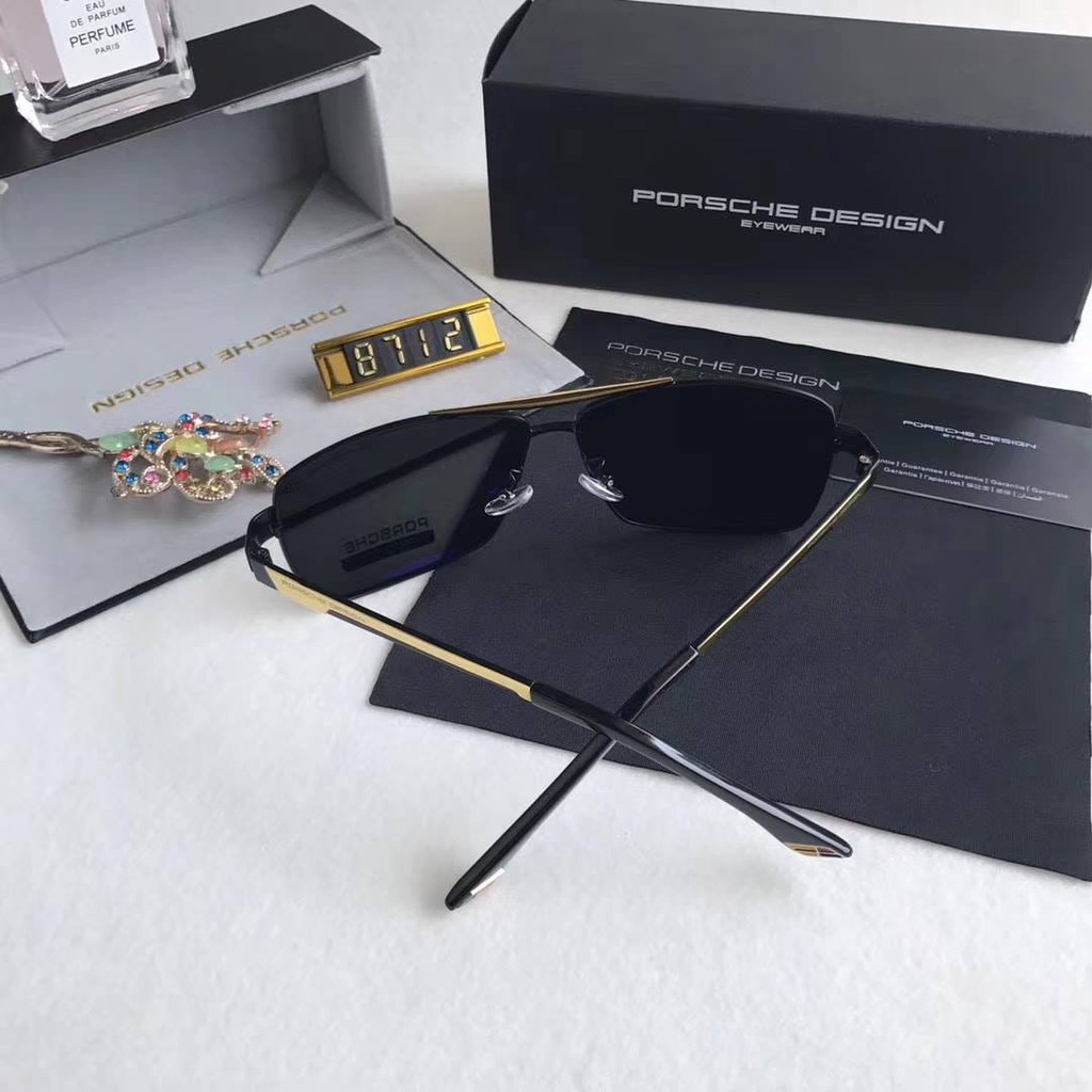 ❀✐KÍNH MÁT NAM VUÔNG CAO CẤP 8712 Tròng POLAROID THỦY TINH chống uv400 chói tặng đi đêm | BigBuy360 - bigbuy360.vn