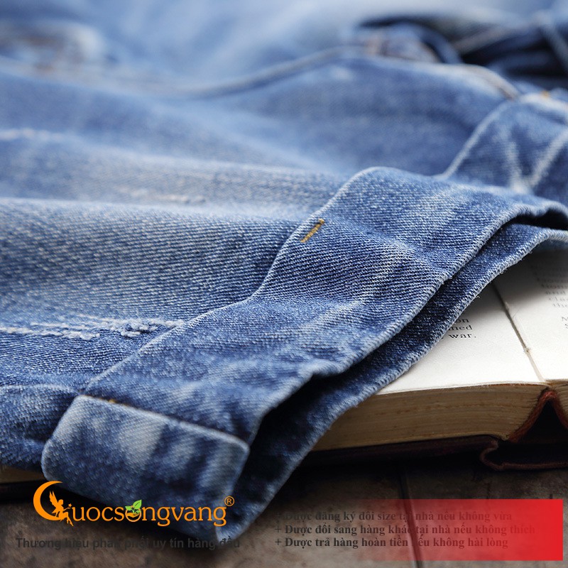 Quần short jean nữ màu xanh nhạt quần jean short GLQ093 Cuocsongvang