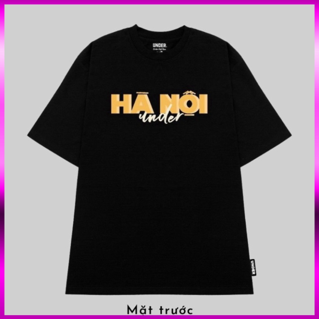 Áo Thun Nam Nữ tay lỡ Cổ tròn Under Hà Nội 36 phố phường Form Rộng Tay Lỡ Áo Phông Cotton Unisex Oversize Tici  ATC11