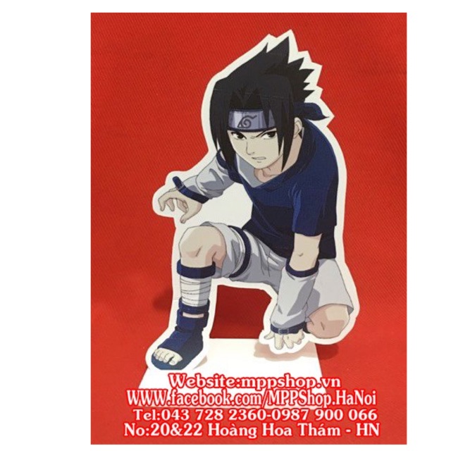 Standee sasuke để bàn bằng phomex