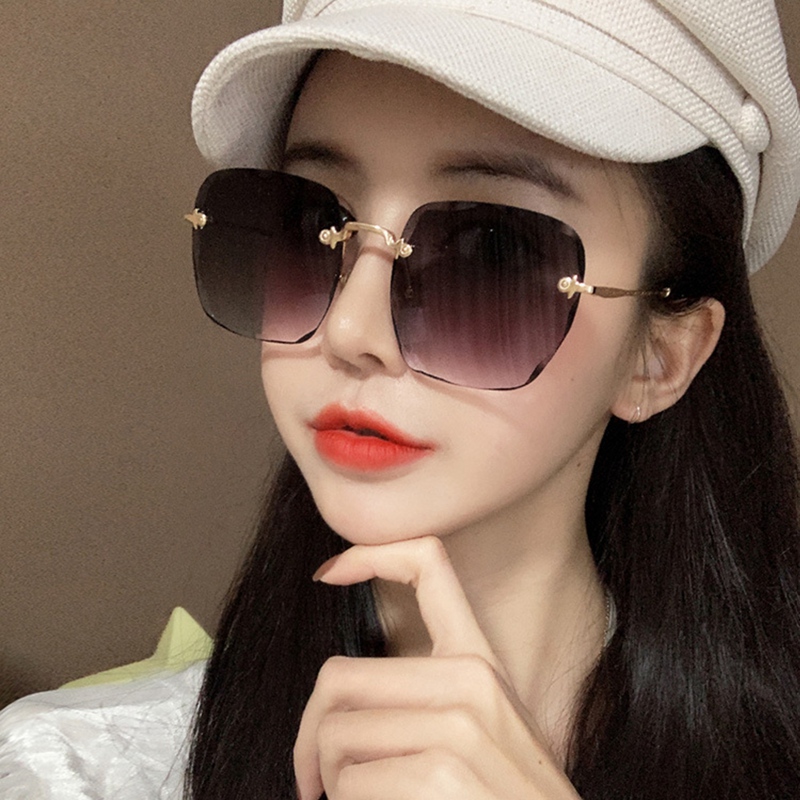 Kính Mát Không Viền Phong Cách Vintage Cho Nữ | BigBuy360 - bigbuy360.vn