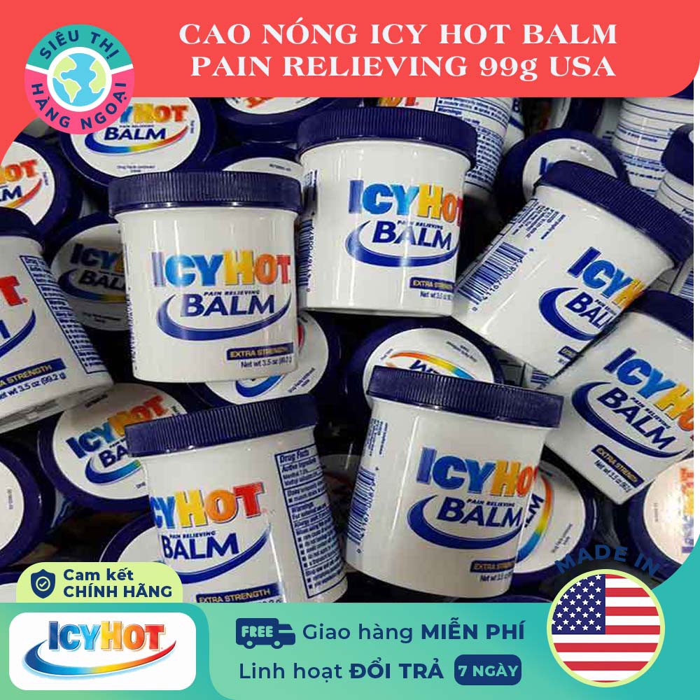Dầu nóng Icy Hot Balm Pain Relieving 99.2g của Mỹ