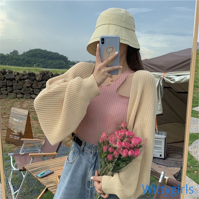 Áo Khoác Cardigan Dệt Kim Thiết Kế Hợp Thời Trang Cho Nữ