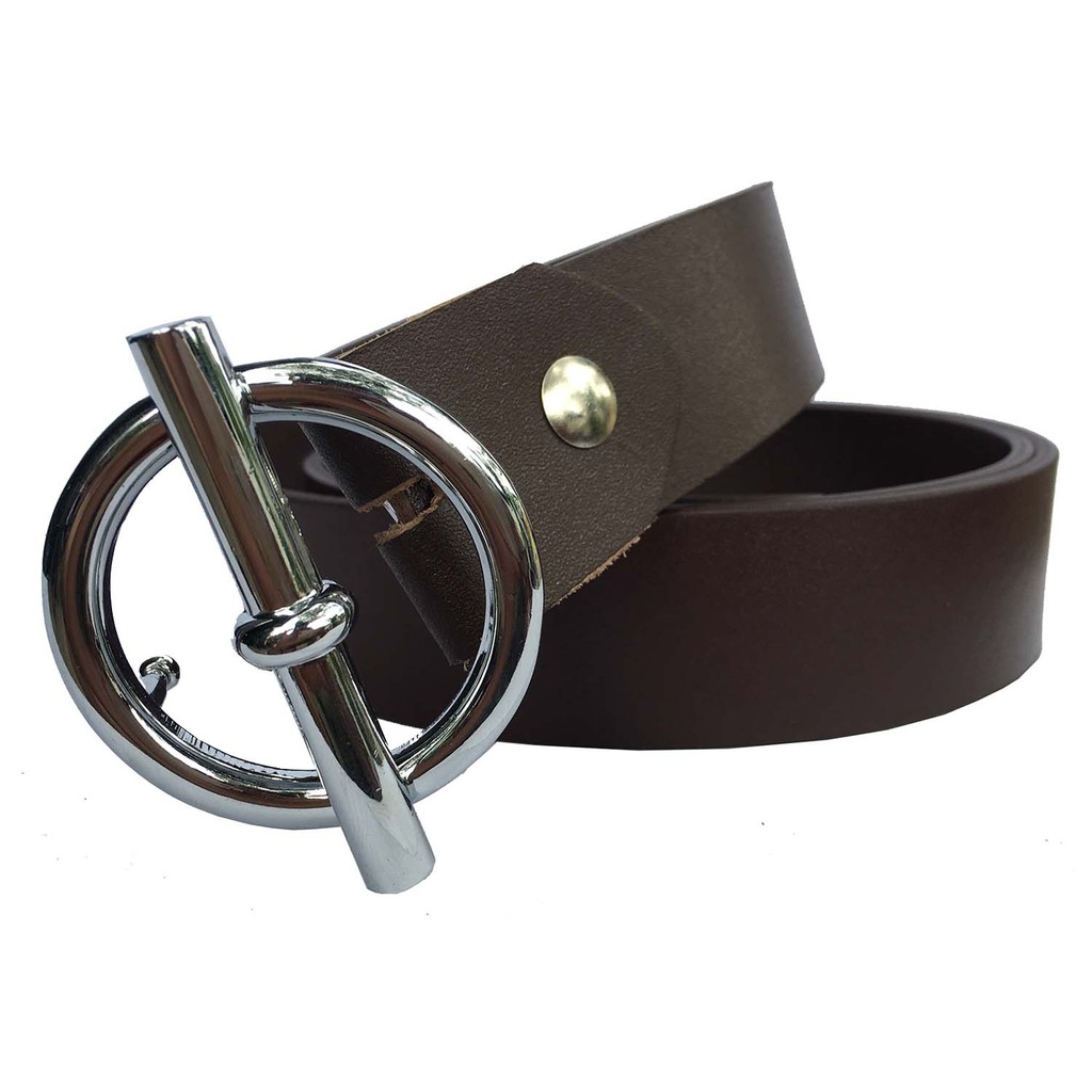 DâyNịt Nam/Thắt Lưng Nam Da Bò Đầu Khóa Chữ O Xiên DLKKCO-03