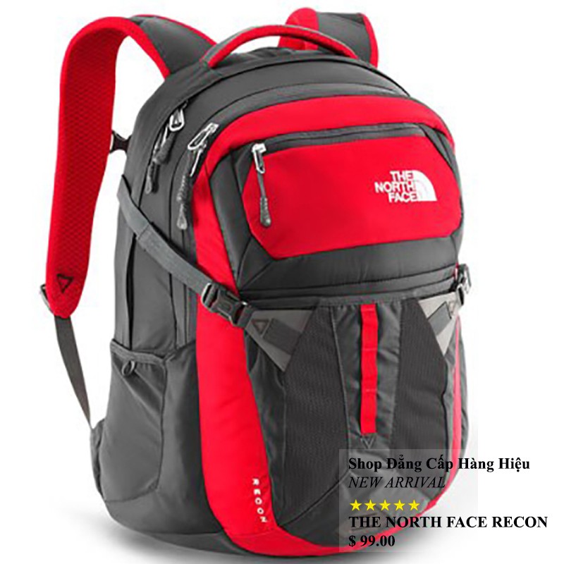 Balo Laptop The North Face Recon chính hãng màu đỏ