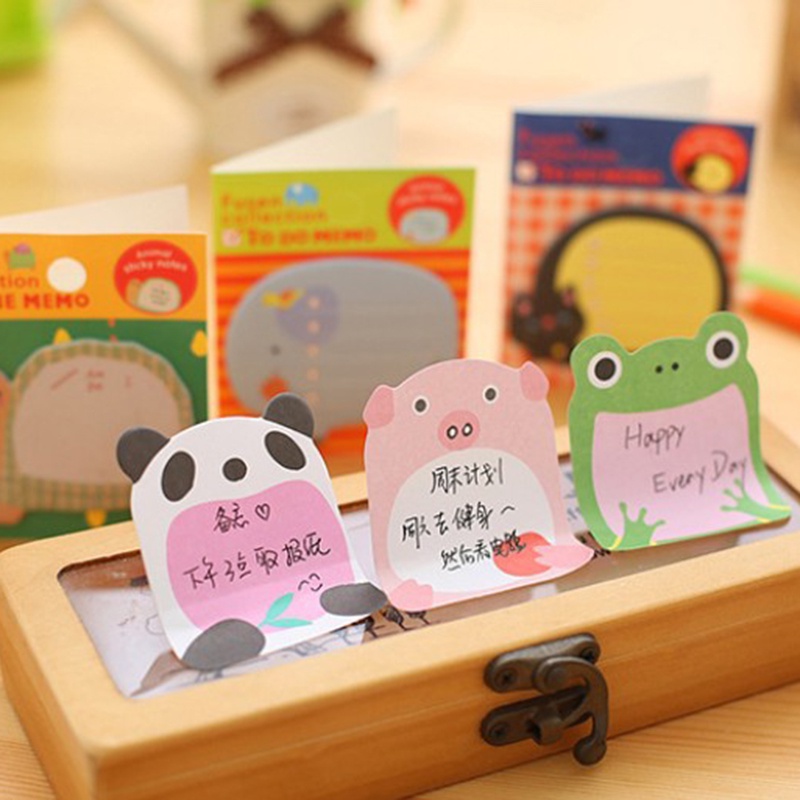 Giấy Ghi Chú Hình Động Vật Hoạt Họa Đáng Yêu