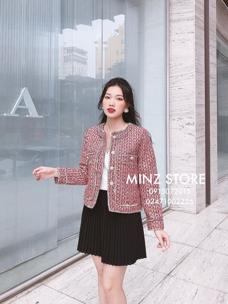 Khoác dạ tweed #692