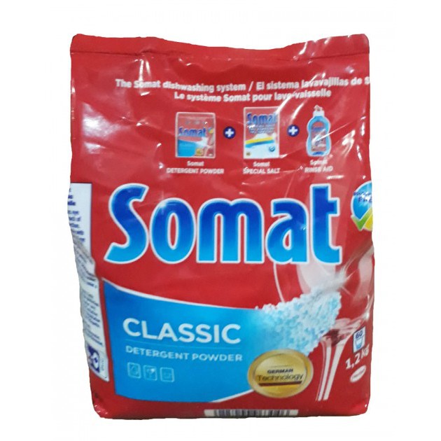  Bột rửa chén/ly - Somat Classic Detergent Powder 1.2kg - made in Germany