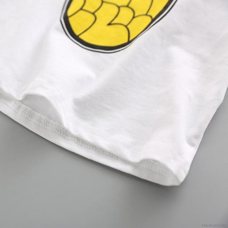 Set áo thun hoạt hình + chân váy cho bé gái