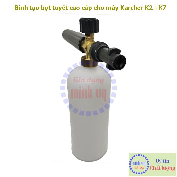 Bình tạo bọt tuyết cao cấp cho máy rửa xe gia đình - máy rửa cao áp Krcher K2 - K7