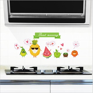 Decal dán bếp chống thấm dầu Good morning (60 x 90 cm)