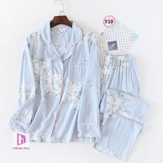 Pijama Lanh Lụa (dài tay) Y10