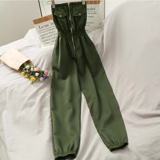 Jumpsuit ống liền quần cá tính