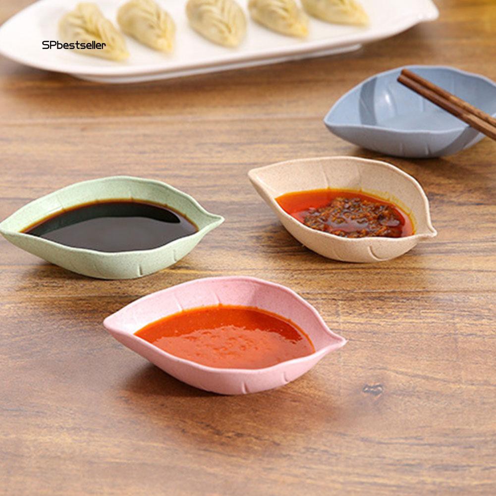 Chén đựng nước chấm hình chiếc lá sáng tạo bằng rơm lúa mạch