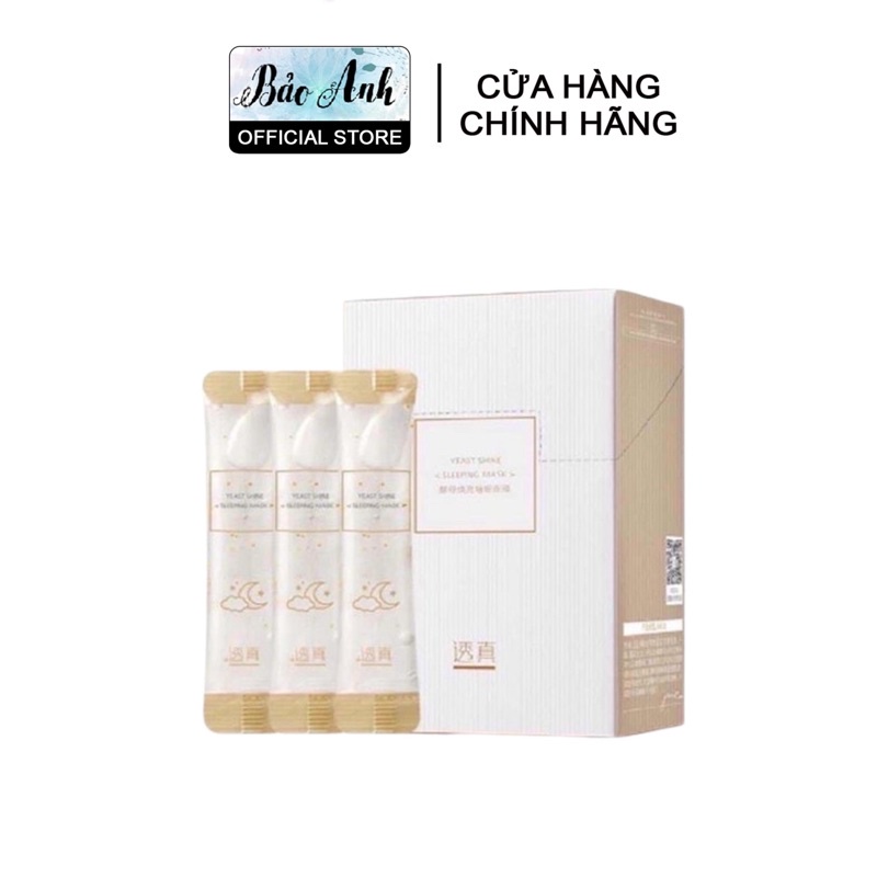 HỘP 20 thanh mặt nạ ngủ YEAST SHINE dưỡng sáng mịn da Lucenbase