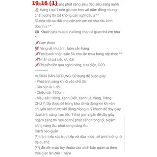 DÂY GIÀY DẠ QUANG K19