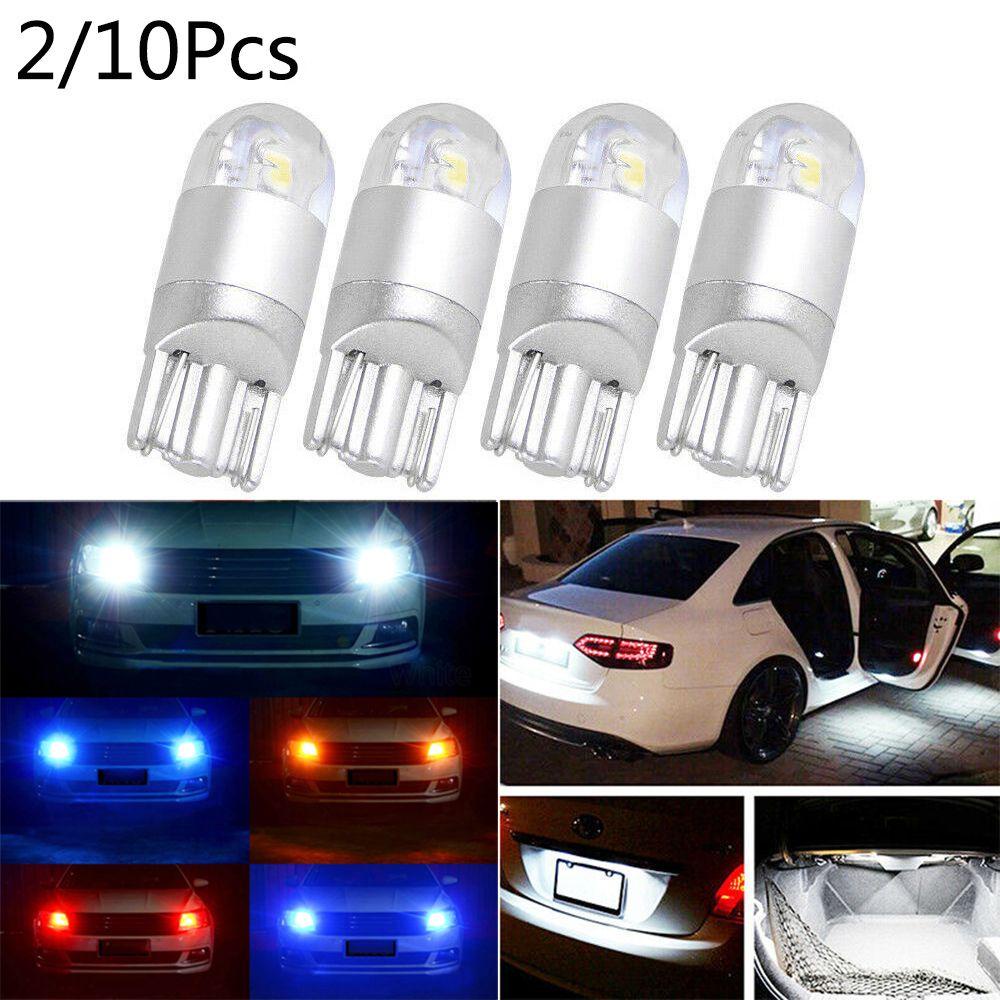 Bóng đèn LED xe Ô tô 3030 2SMD làm đèn biển số mái vòm ánh trắng/vàng/đỏ/xanh dương/xanh lục/xanh băng/hồng W5W