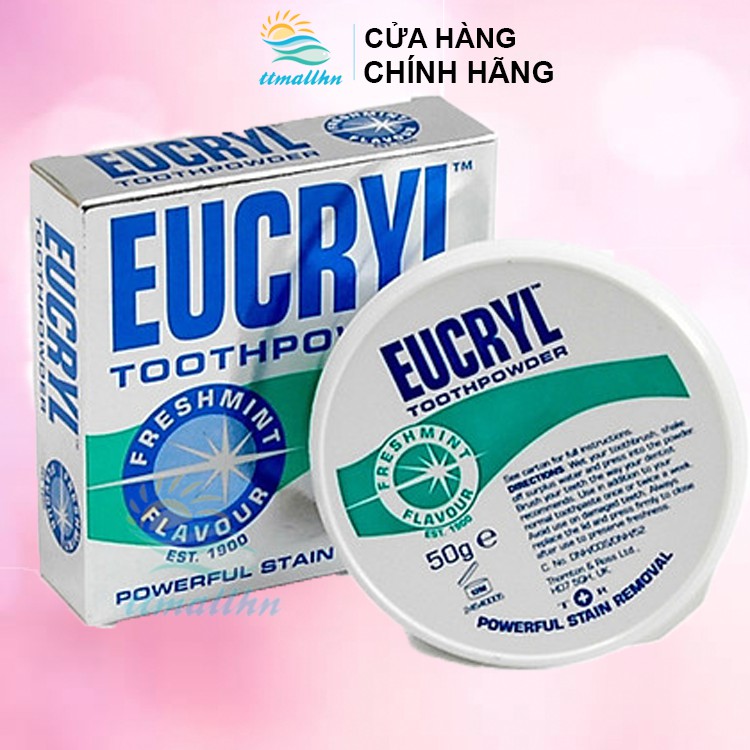 Bột Tẩy Trắng Răng Eucryl Toothpowder (50g) ttmallhn