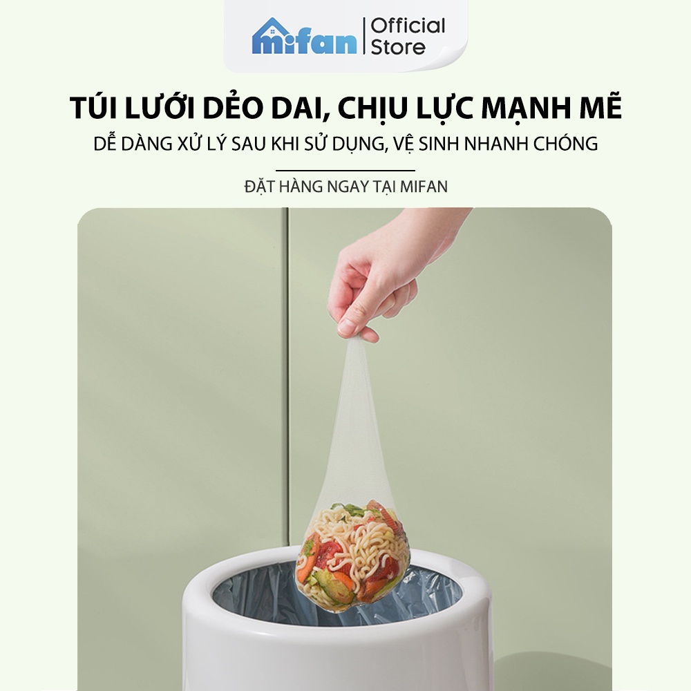 Giá Lưới Lọc Thức Ăn Thừa - Túi Lọc Rác Bồn Rửa Chén Bát - Khung nhựa ABS chất lượng cao - MIFAN